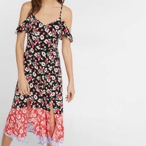 Express floral midi dress
